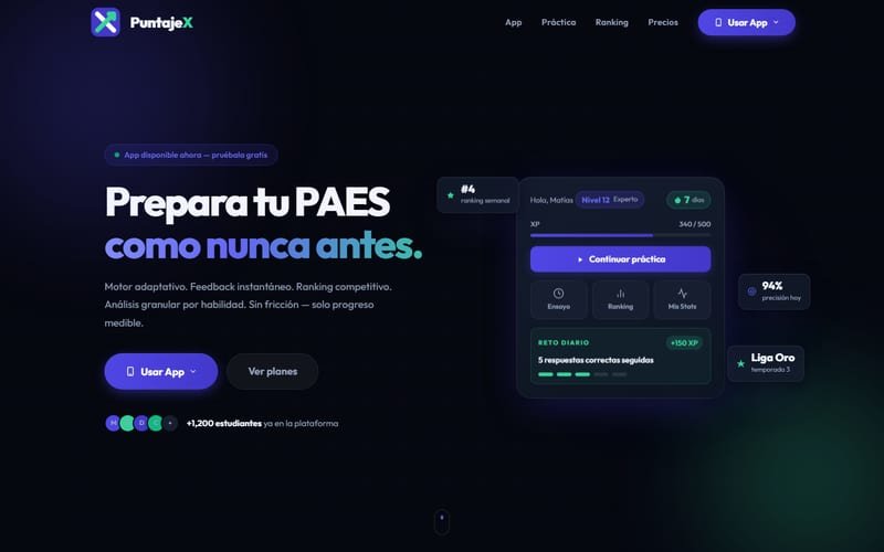 Captura de PuntajeX